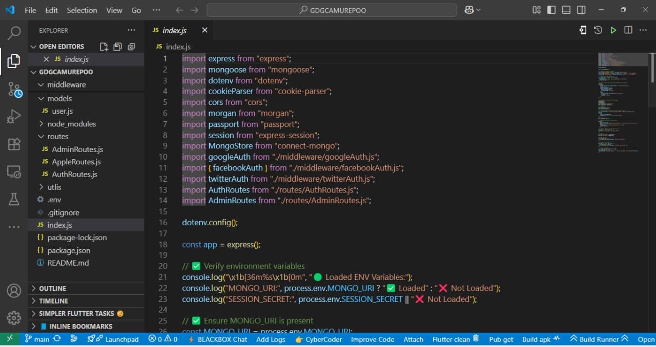 GDGC AMU Hosted Backend