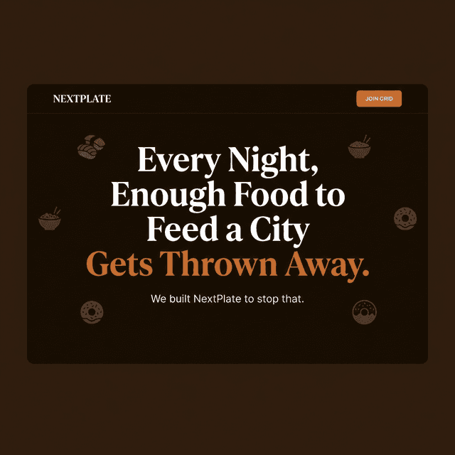 NextPlate - Food Rescue Platform